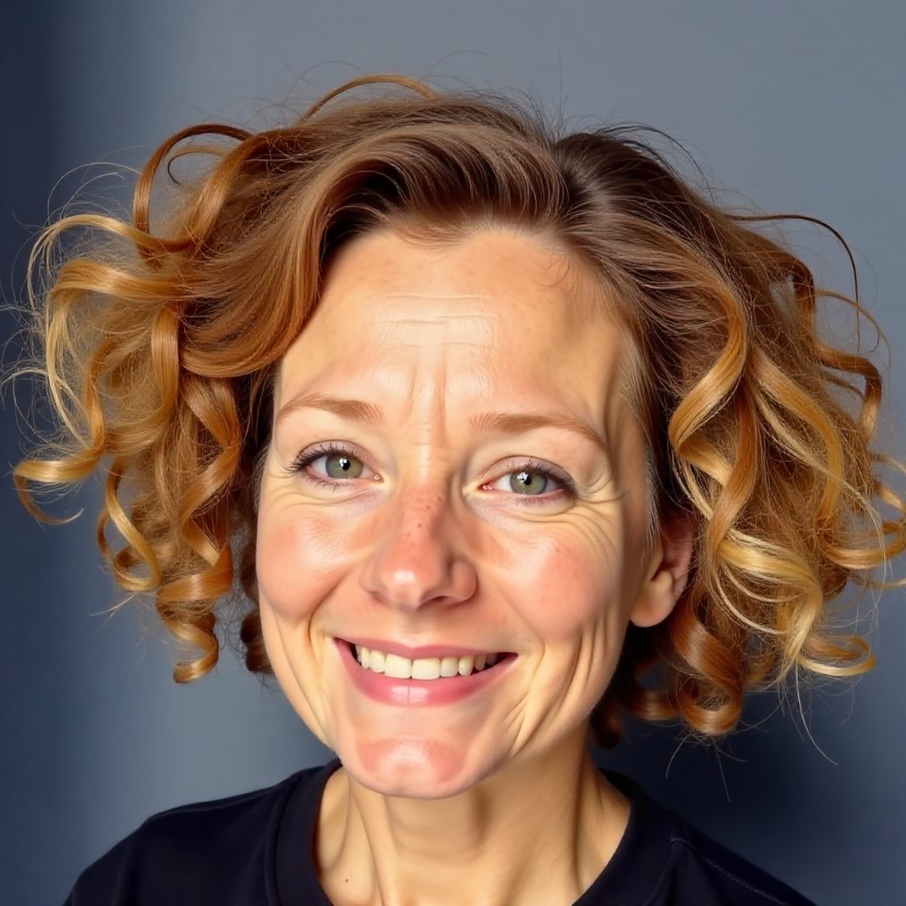 Short Bouncy Ginger Curls