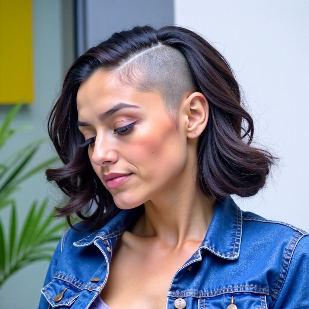 Braided Bob with Side Cornrows and Twists
