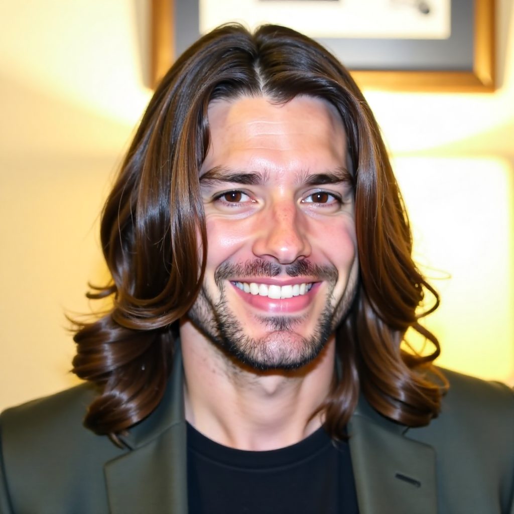 Classy Middle Part Feathered Haircut