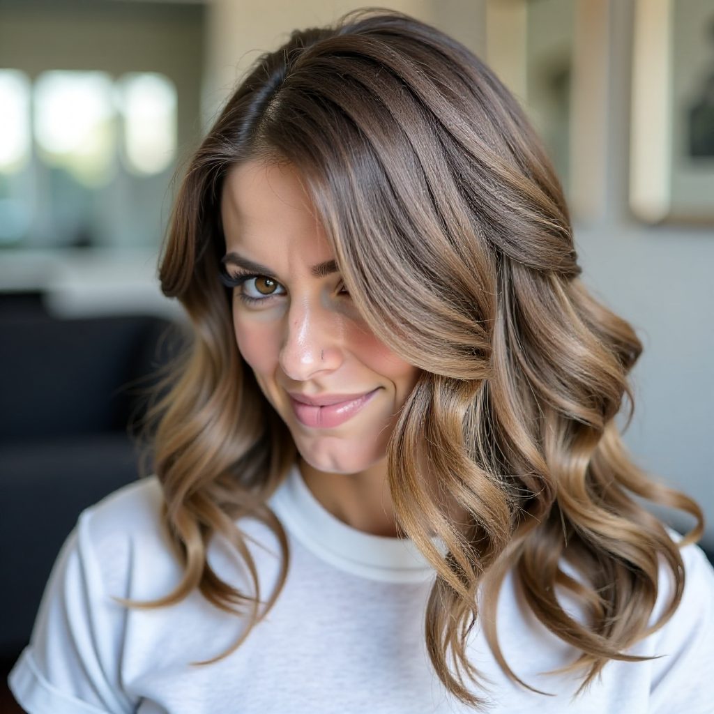 Caramel Blonde Babylights Balayage