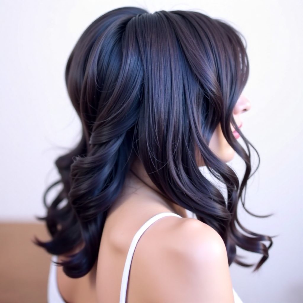Half Up Hairstyle with Fishtail Braid