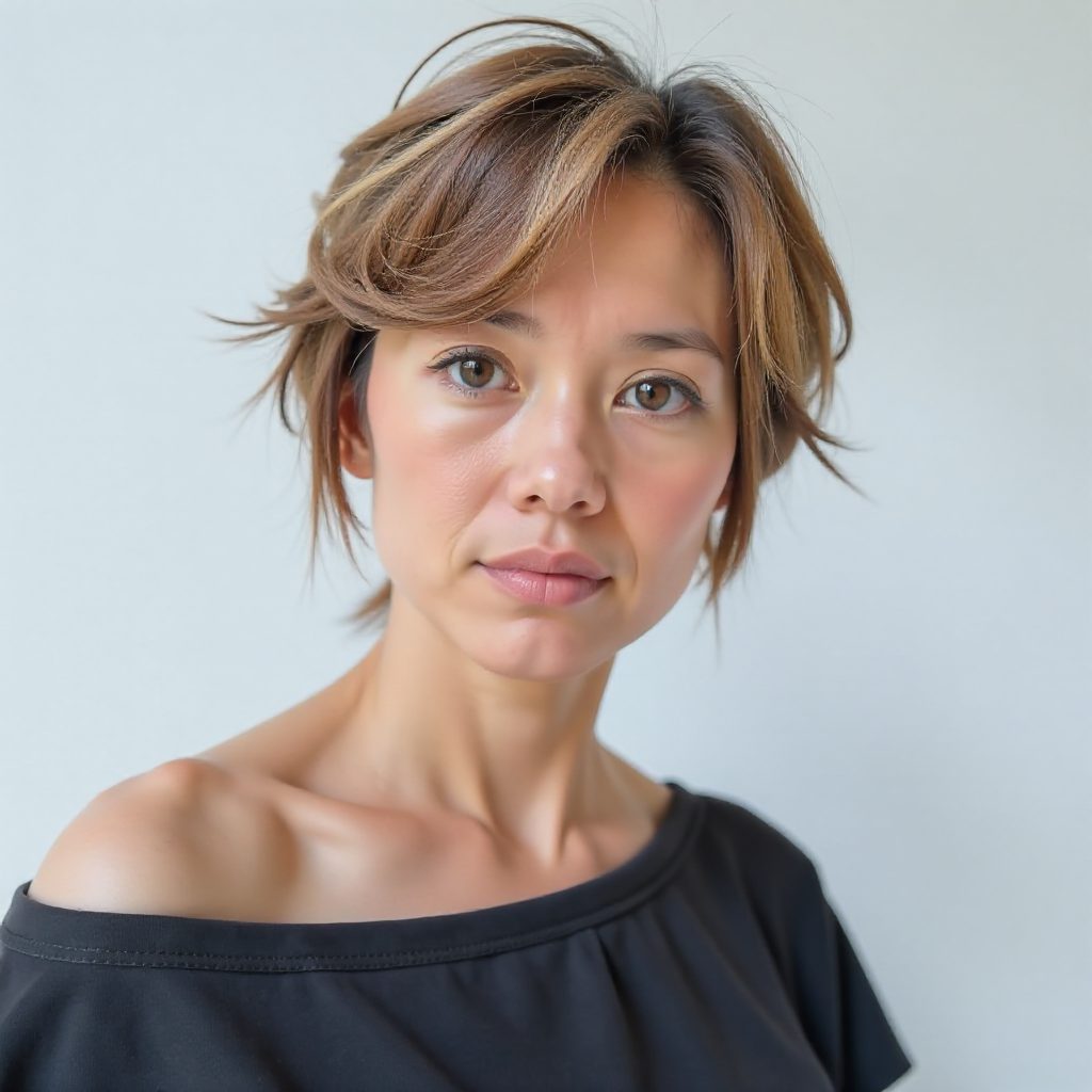18 Charming Long Pixie Hairstyles for Round Faces: lead gallery photo for styling reference