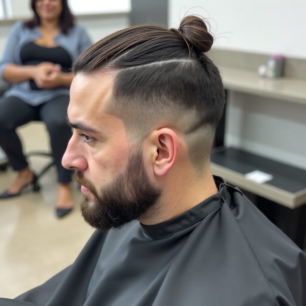 High Taper Fade Black Male Short Hair