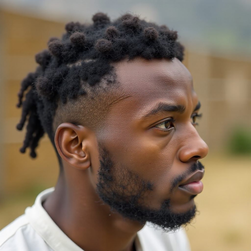 Box Twist Braids High Fade Taper