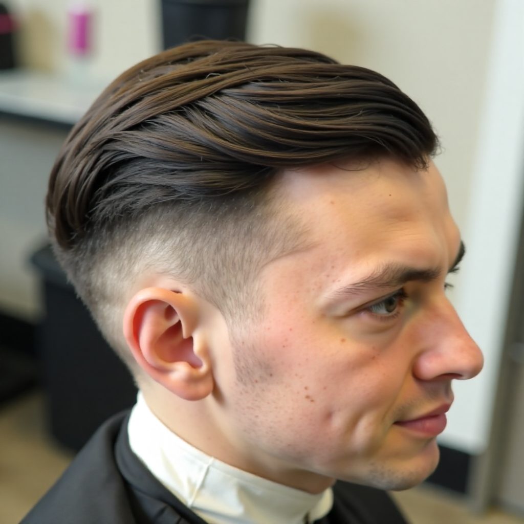 Short Hair with Faded Undercut