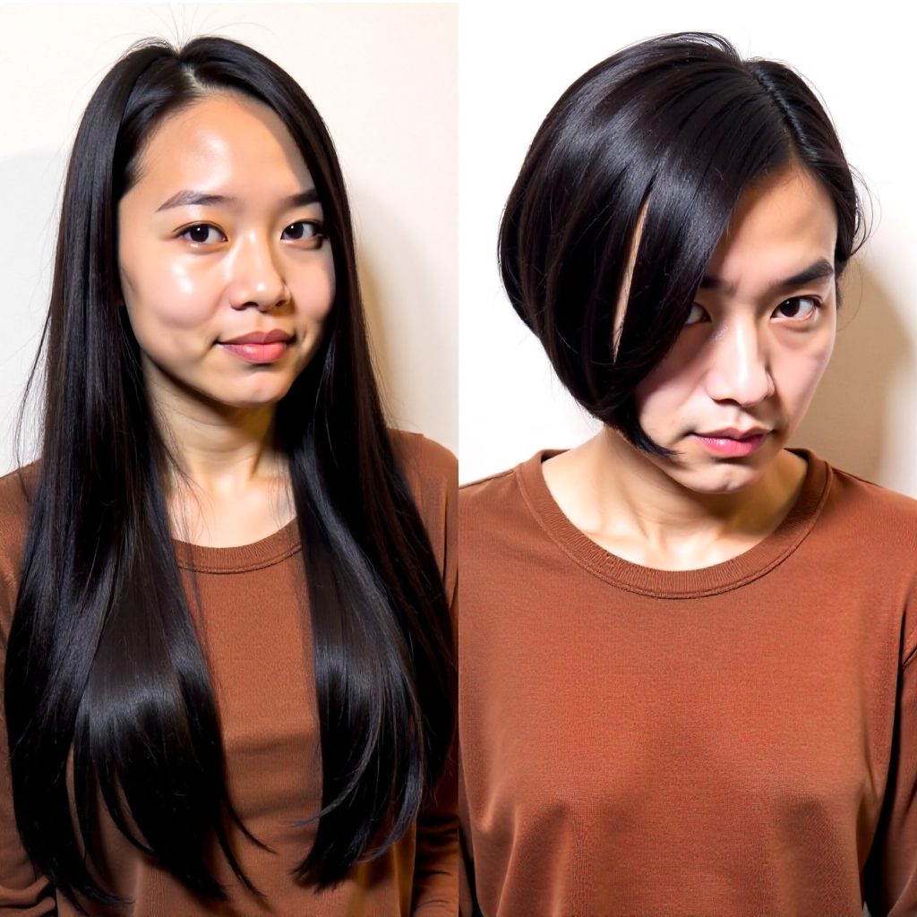 Chin Length Graduated Pixie Bob fof Plus Size Women