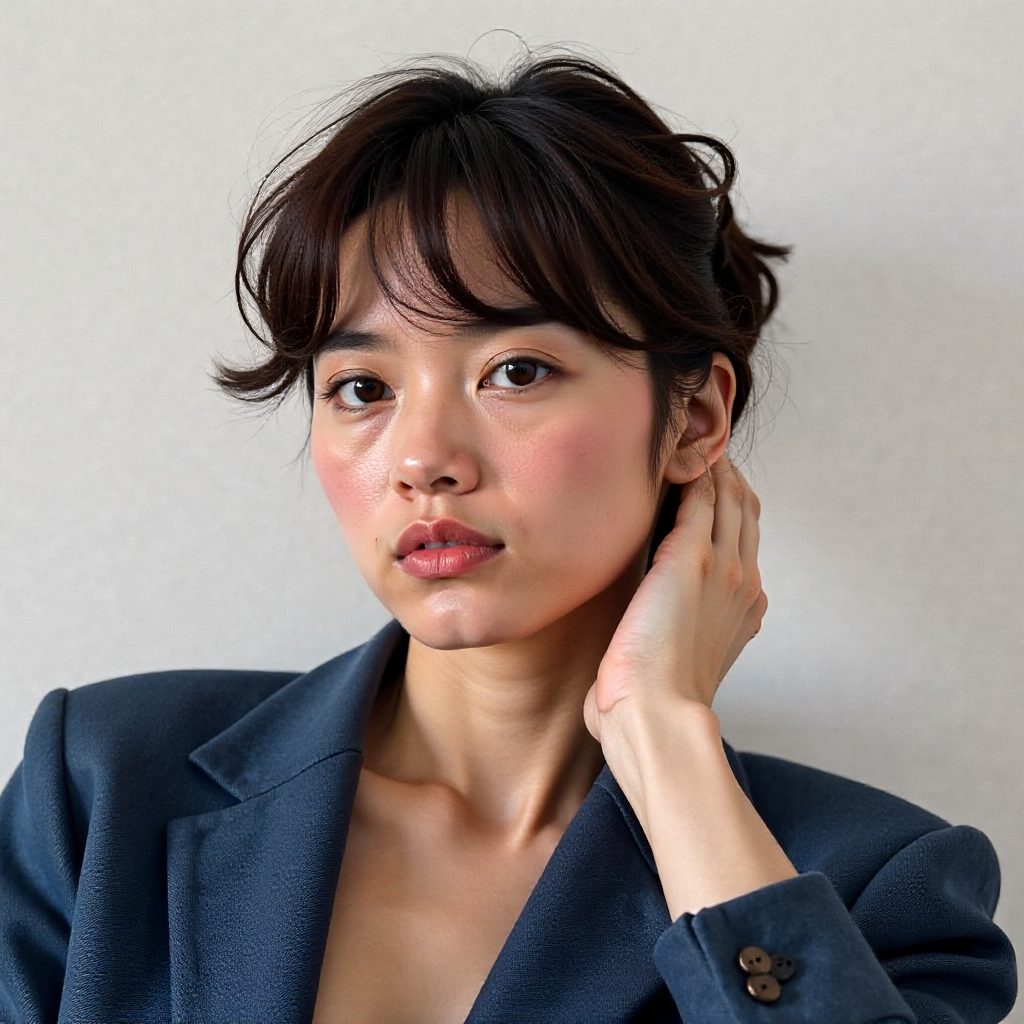 Long Shaggy Pixie Cut Flattering Round and Square Faces