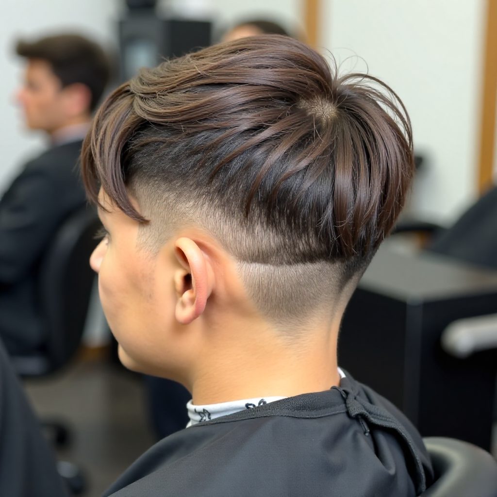 Mid Taper with Faded Temples