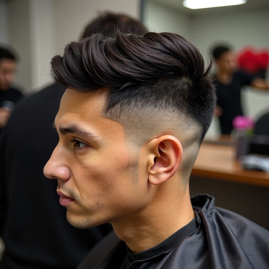 High Taper Fade for Coily Hair