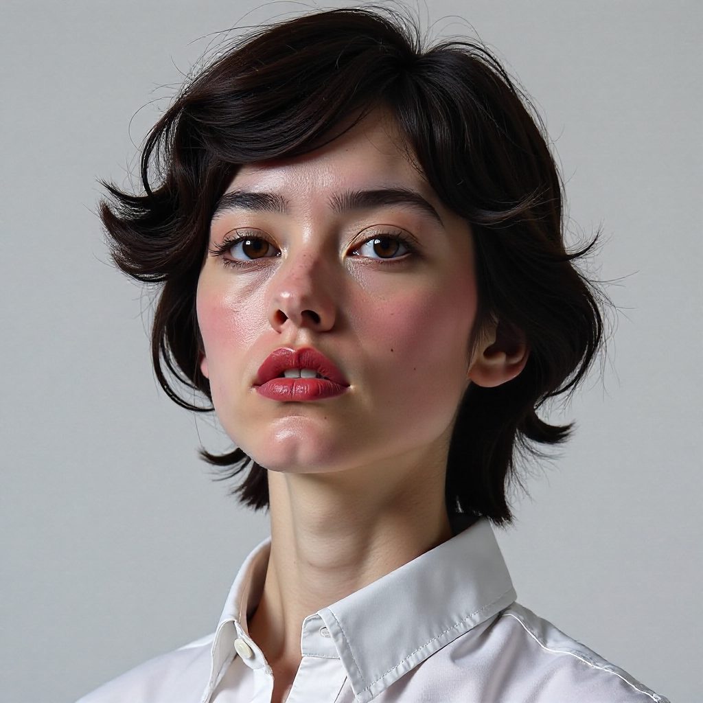 Shaggy Pixie Mullet for Round Faces