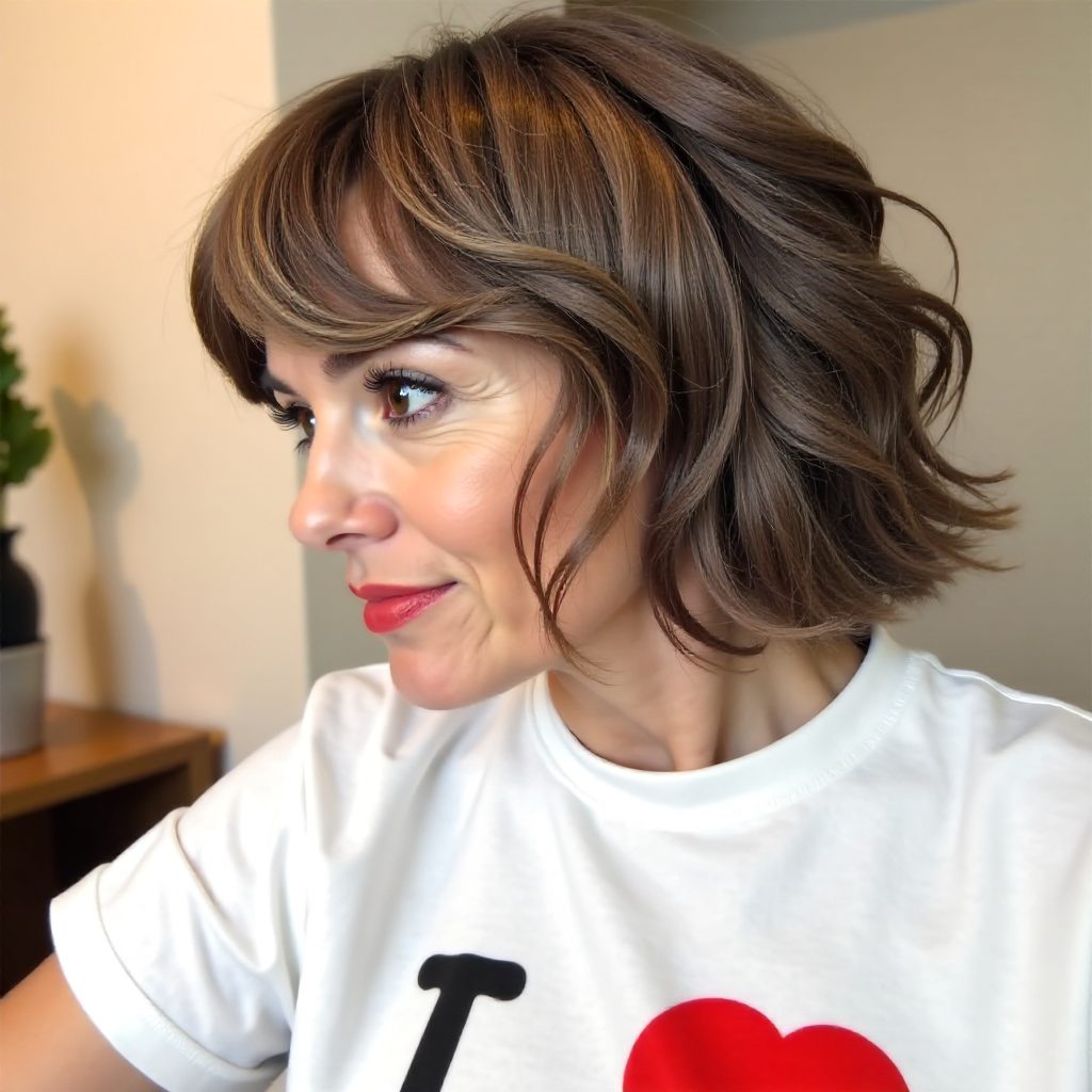 French Bob with Wispy Fringe