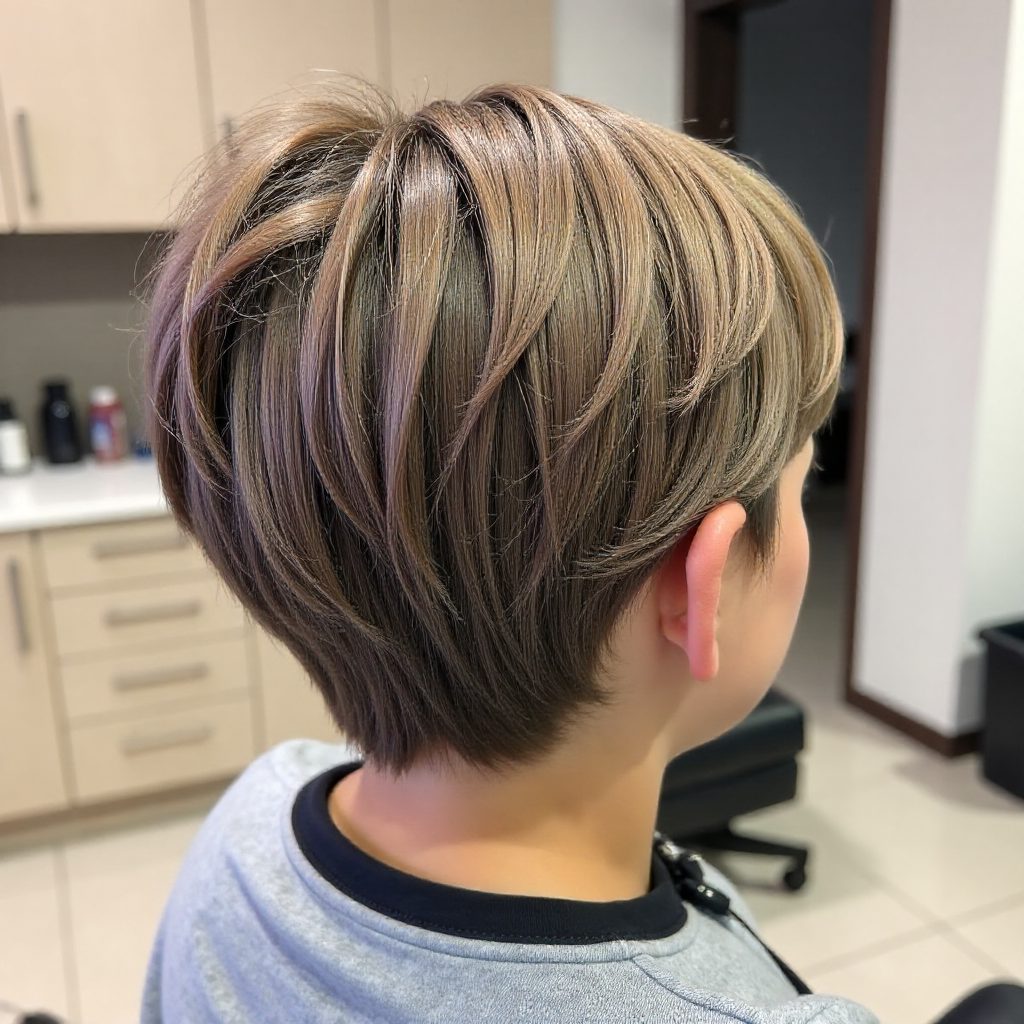 Polished Pixie with Side Swept Bangs