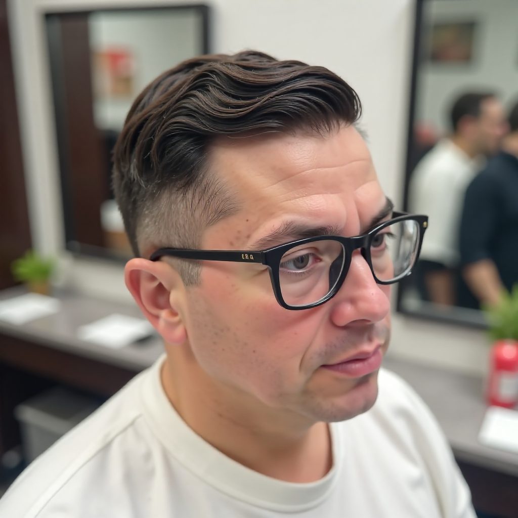 Skin Fade with a Quiff
