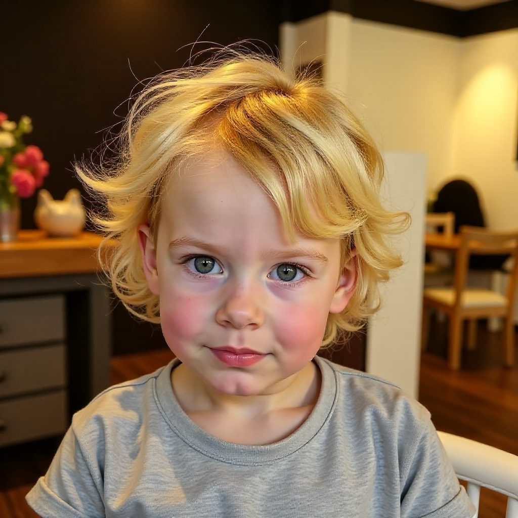 Bleached Out Mullet Mod Cut