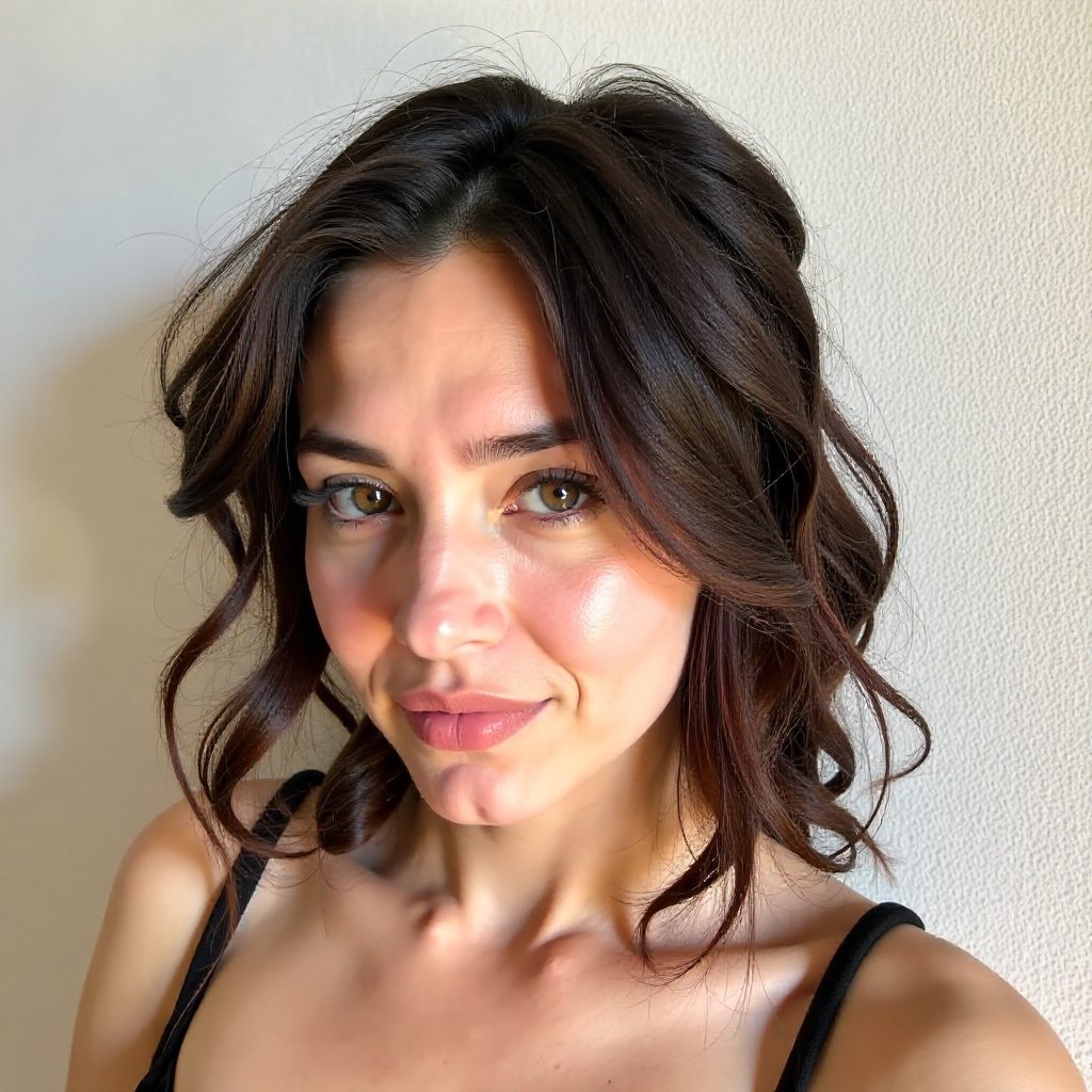 Tousled French Bangs