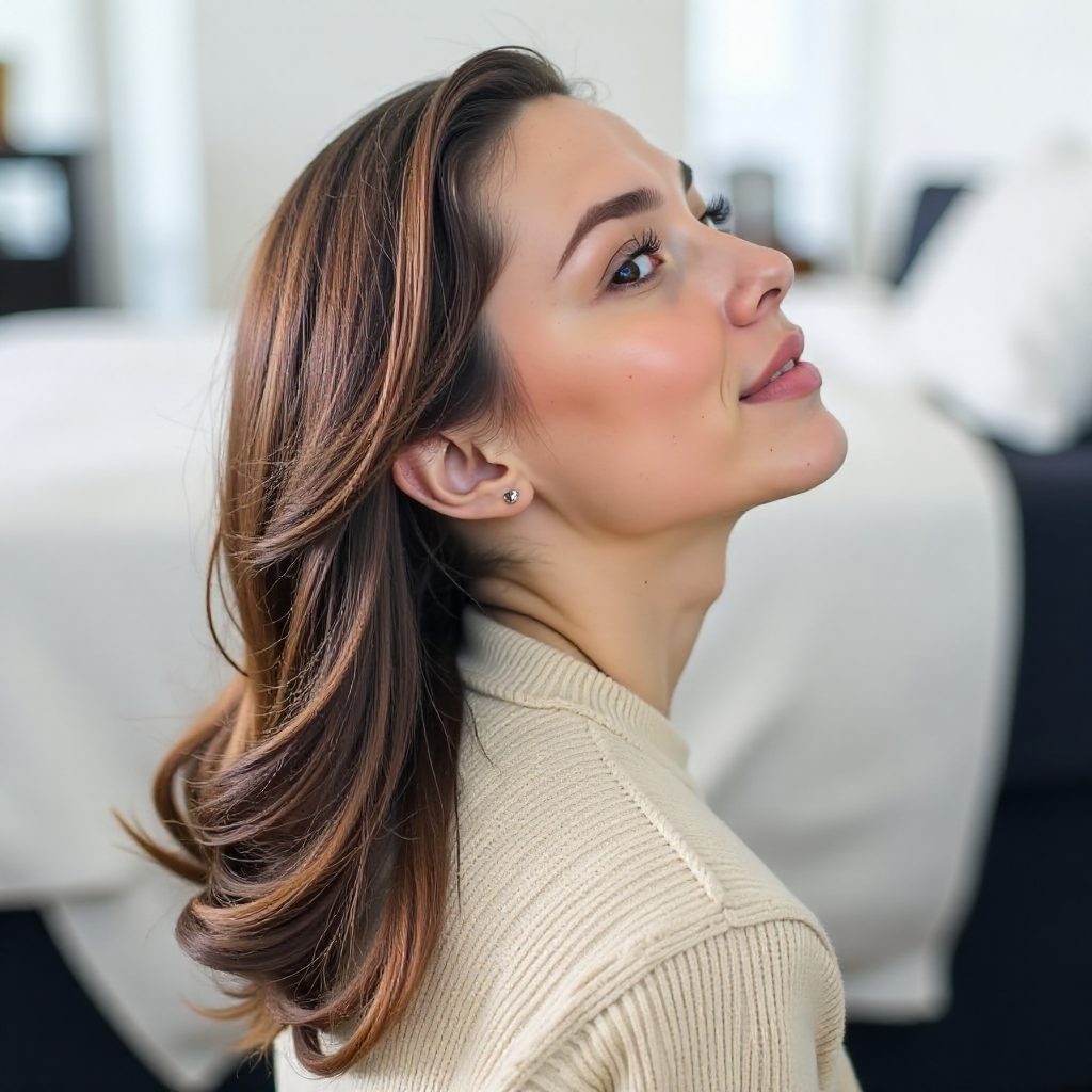 Two Tone Twisted Ponytail