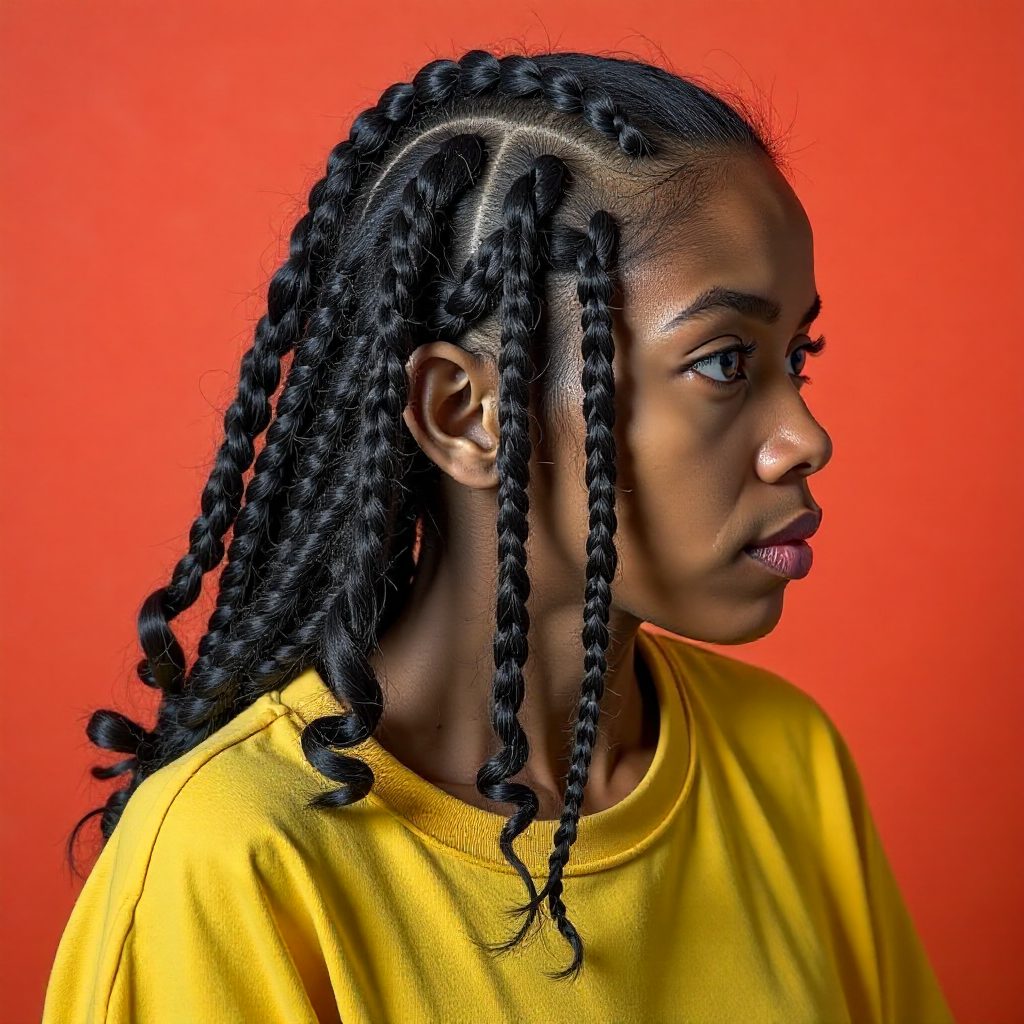 Soft Locs Lob with Curly Ends