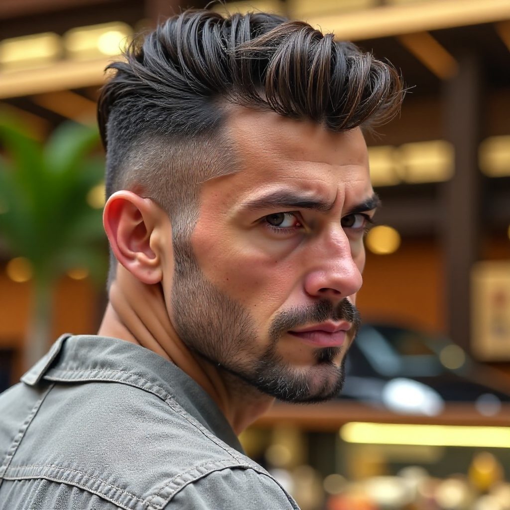 Classic Slick Back Fade Style
