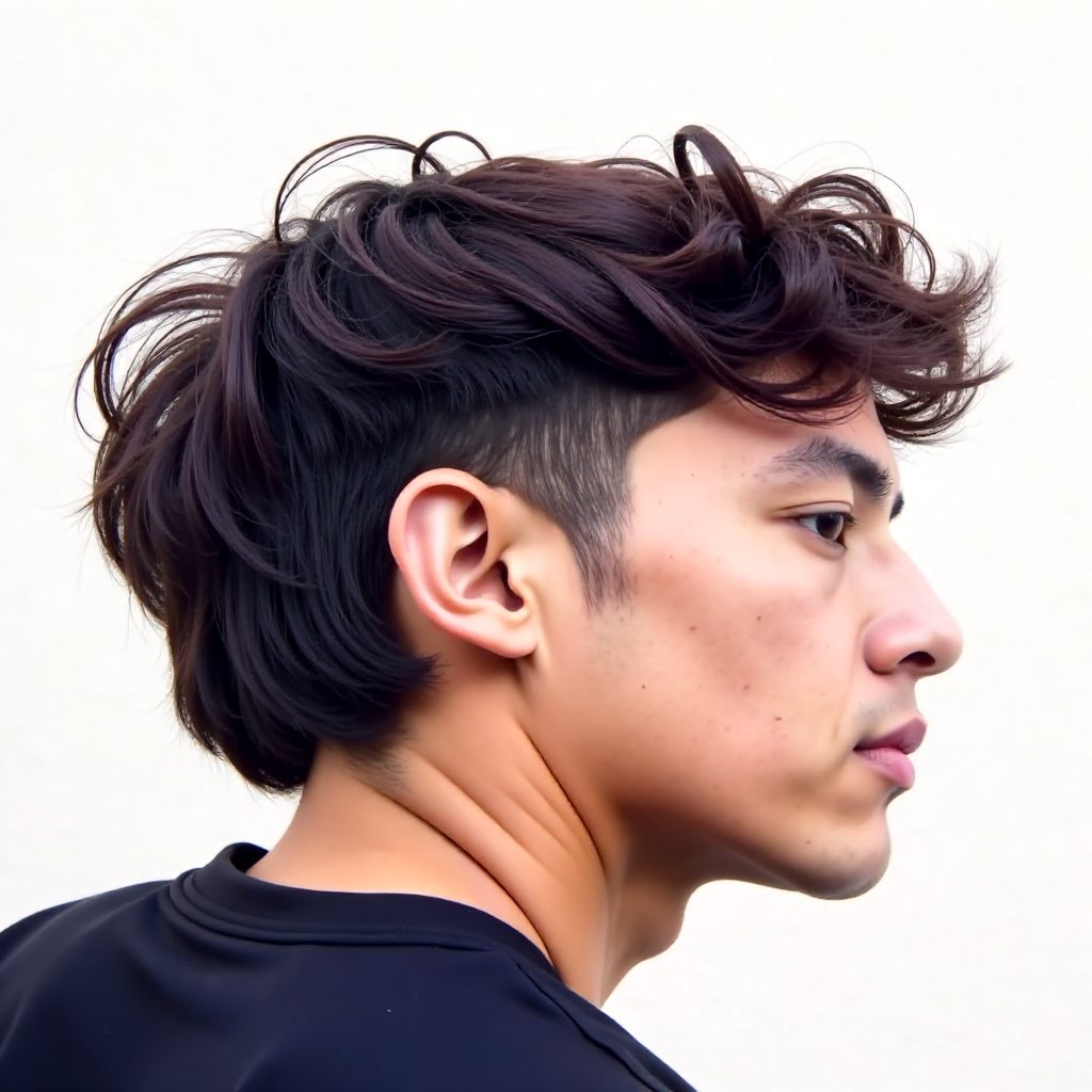 Wavy Mullet and Disconnected Fade