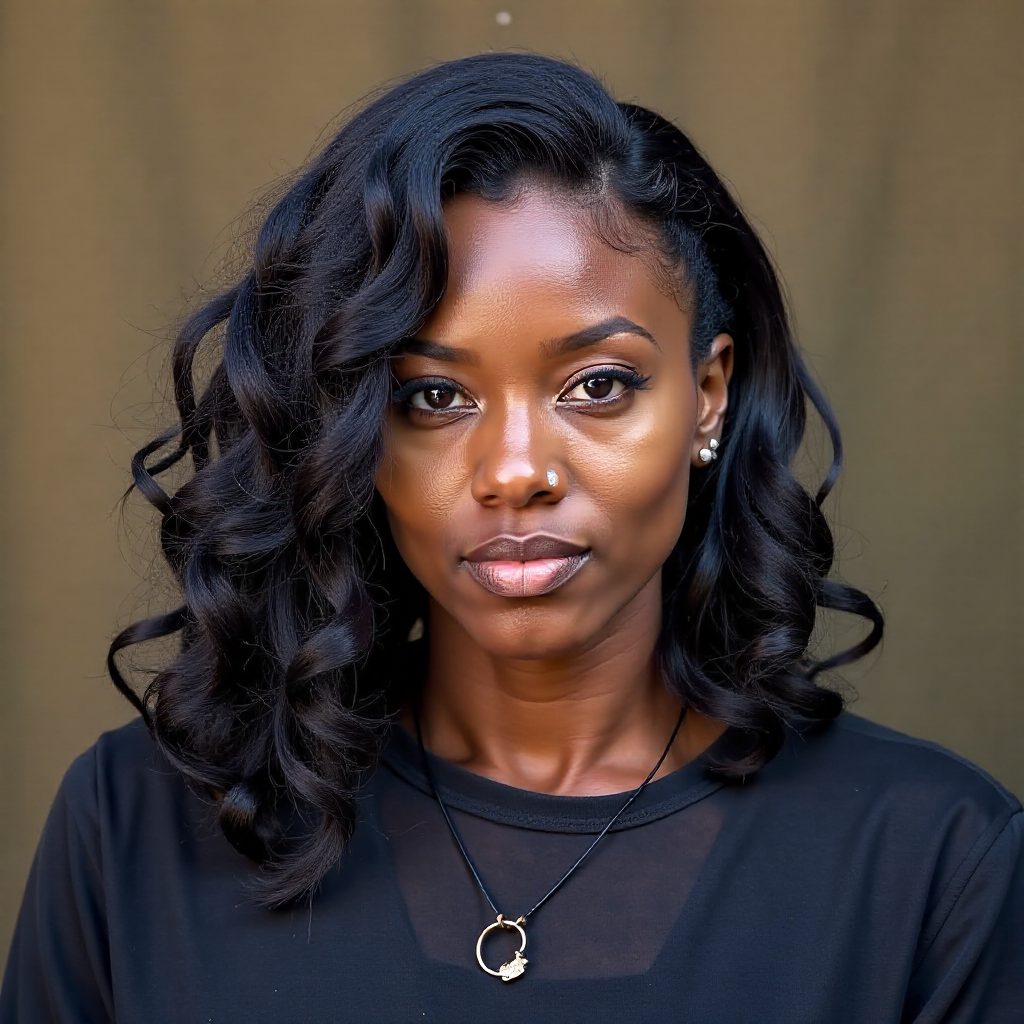 Side Swept Thick Soft Locs