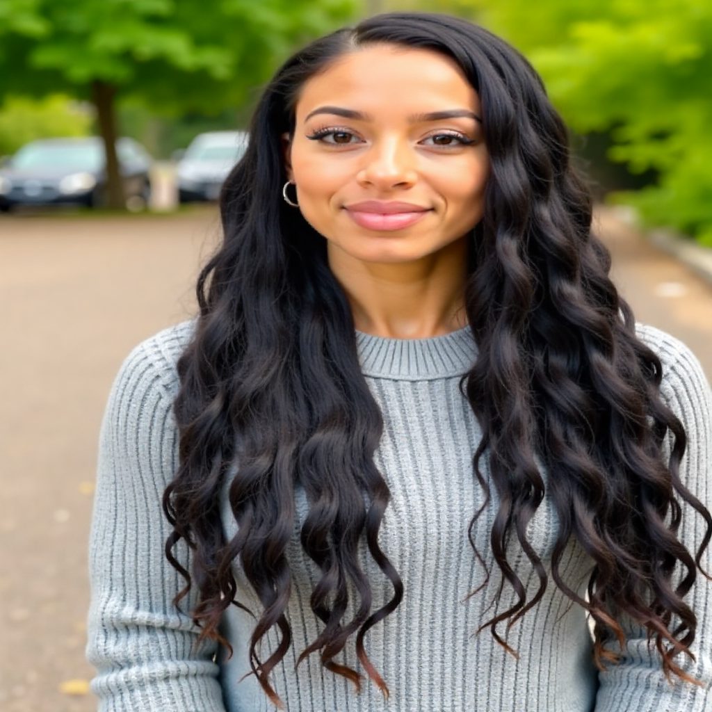 Waist Length Curly Boho Locs