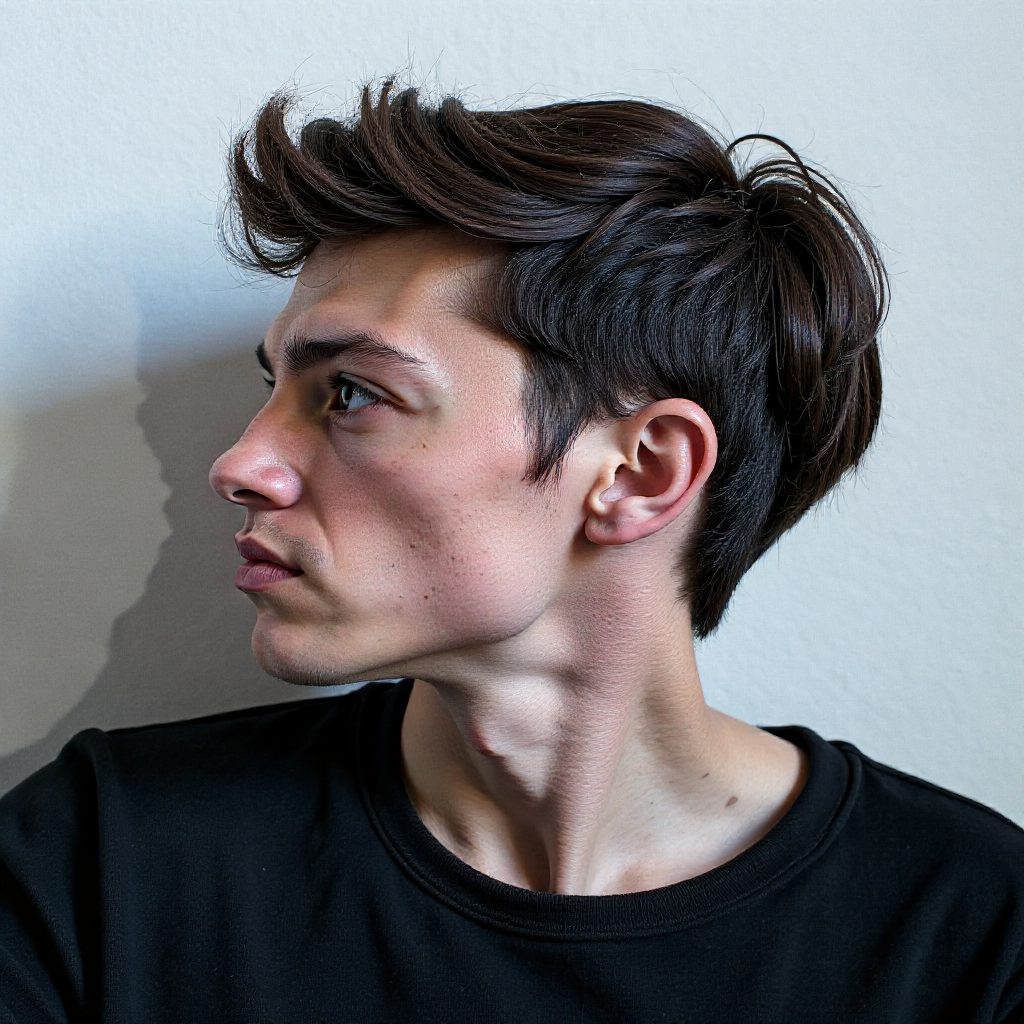 Short Messy Wavy Hair for Men