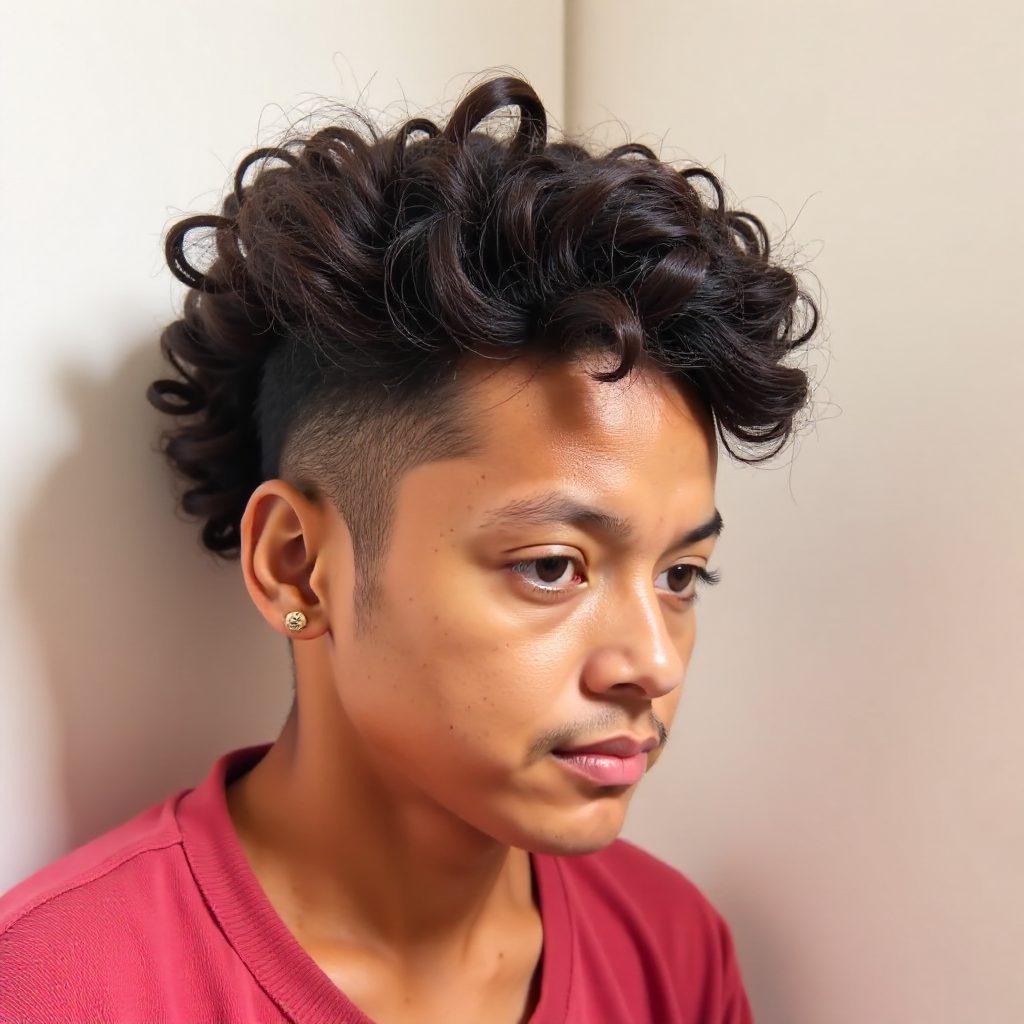 Curly Wavy Short Edgar Cut