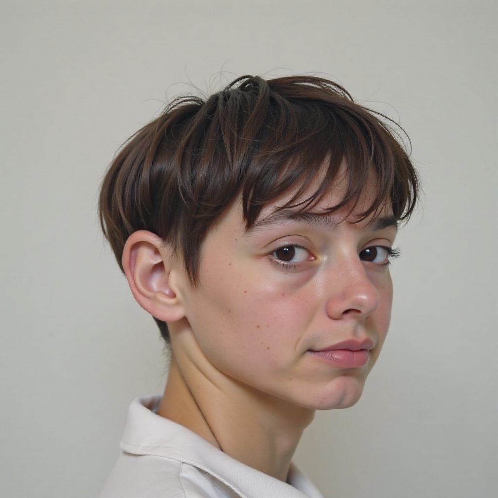 Messy Textured Fringe with Taper