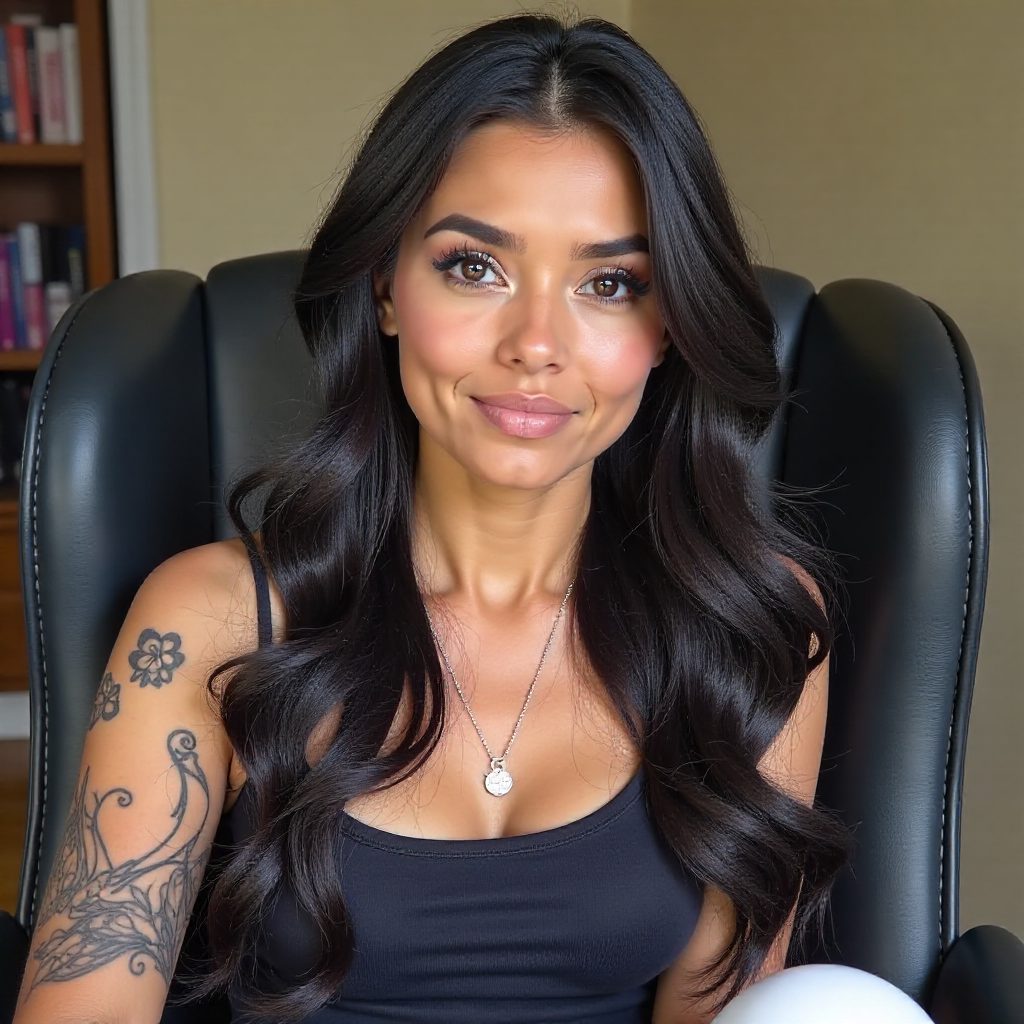 Long Butterfly Haircut for Oval Face