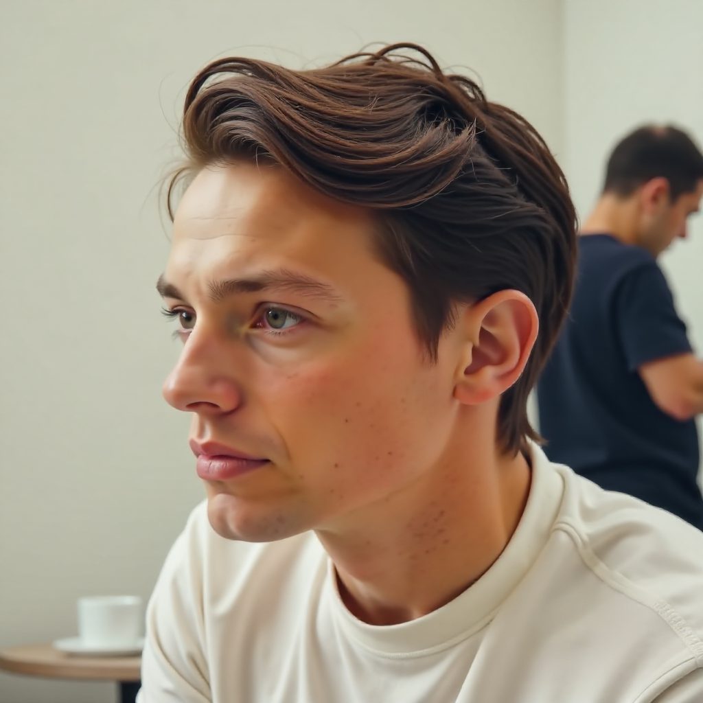 Messy Surfer Hair with Undercut