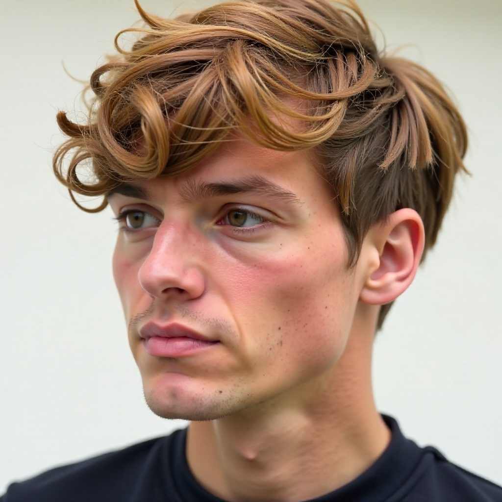 Undercut Short Wavy Hair for Men