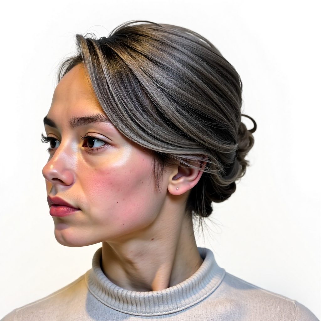 Flat Twists with Tucked Updo