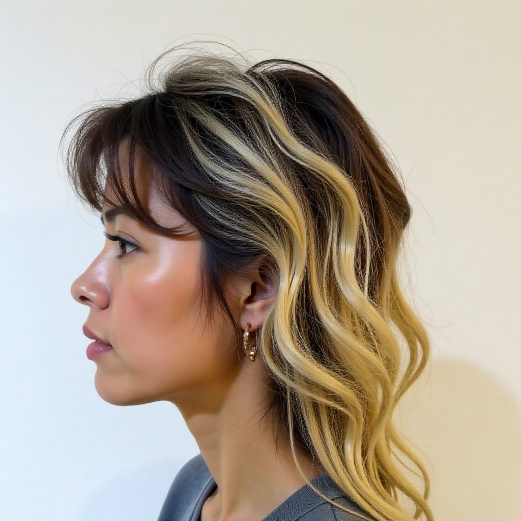Blonde Hair with Brown Highlights Male