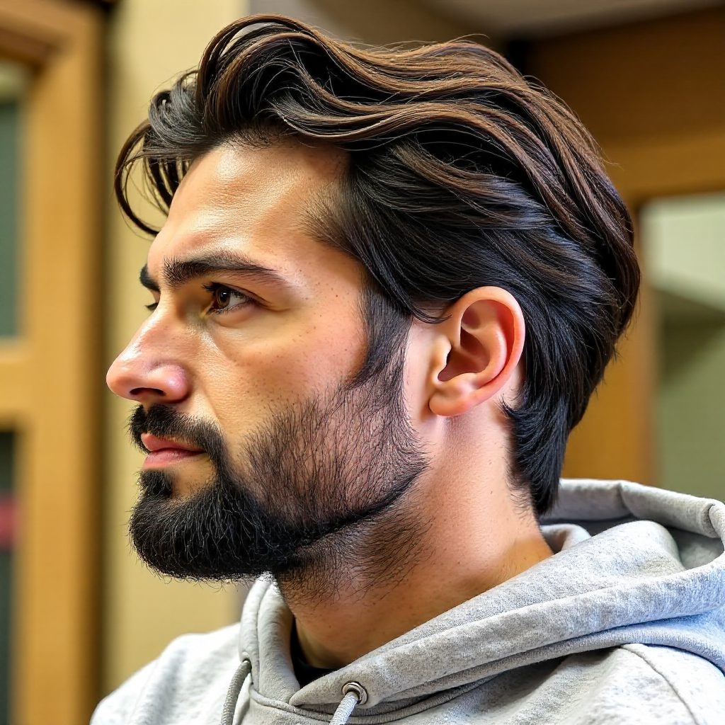 Salt and Pepper Haircut for Thick Hair