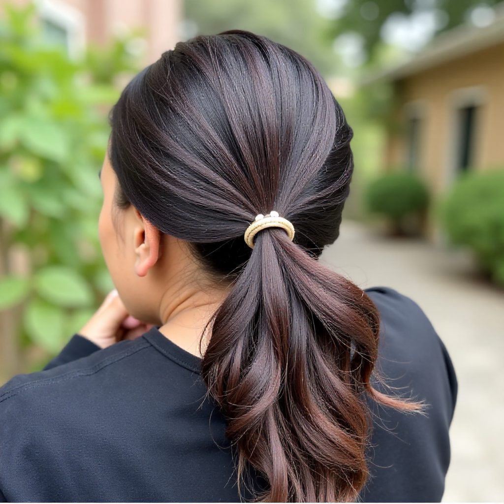 Center Parted Flat Twists with Rope Twists