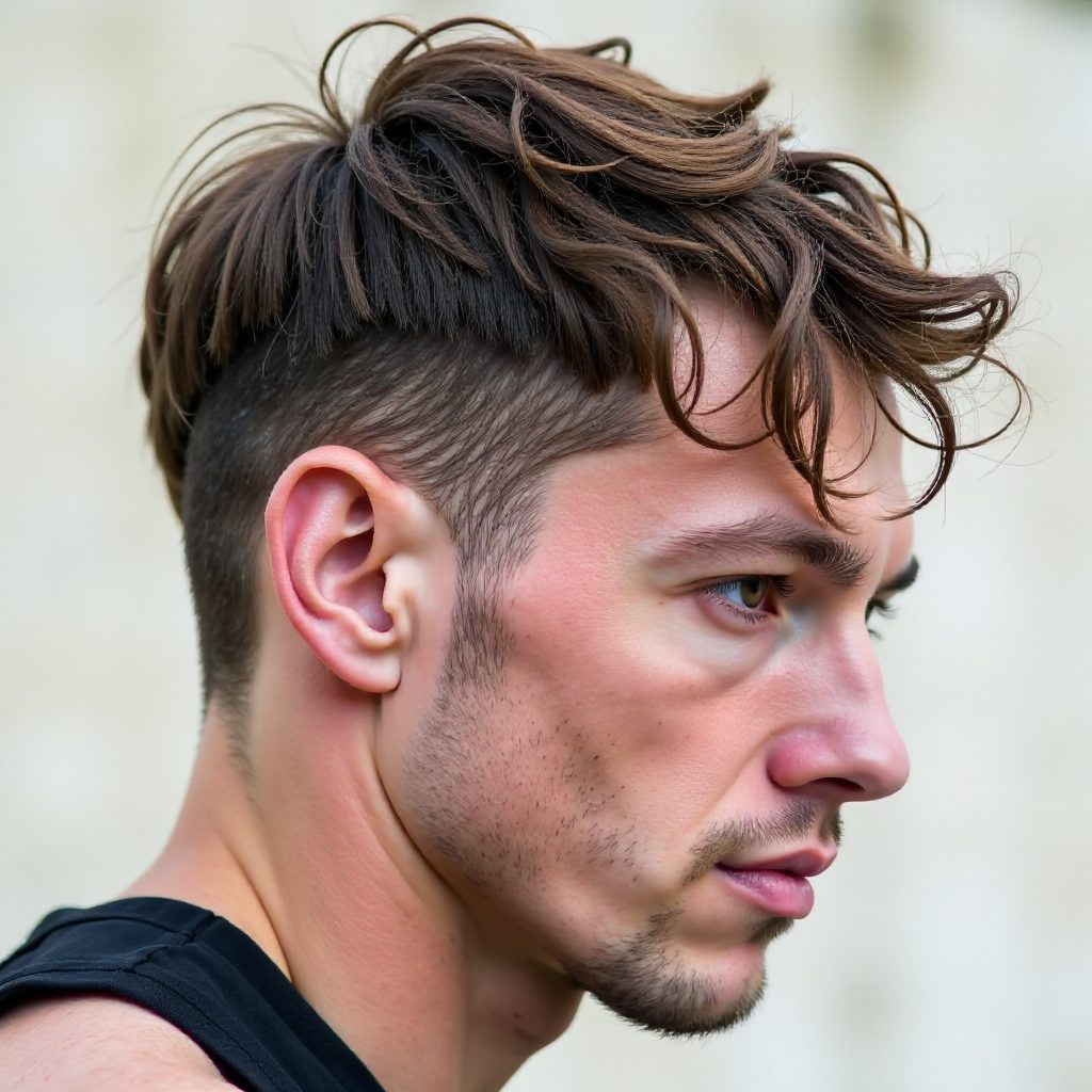 Salt and Pepper Choppy Hairstyle