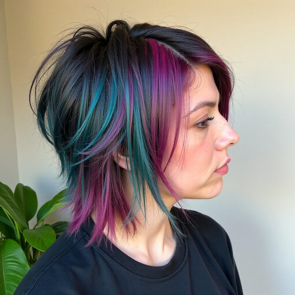 Piece-y Alternative Hairstyle