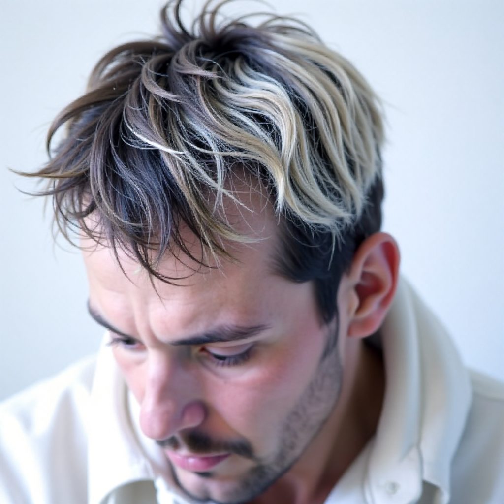 Salt and Pepper Haircut for Thin Hair