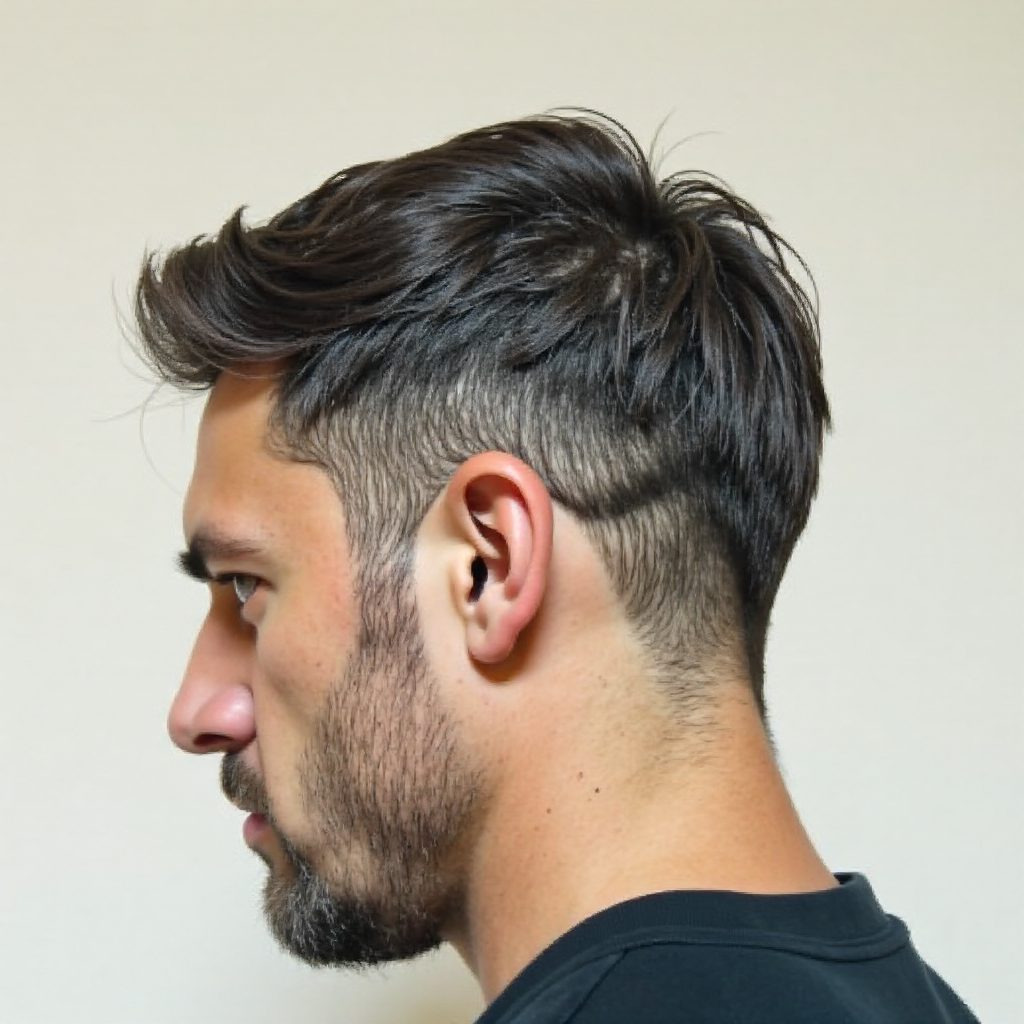 Salt and Pepper Curly Hairstyle