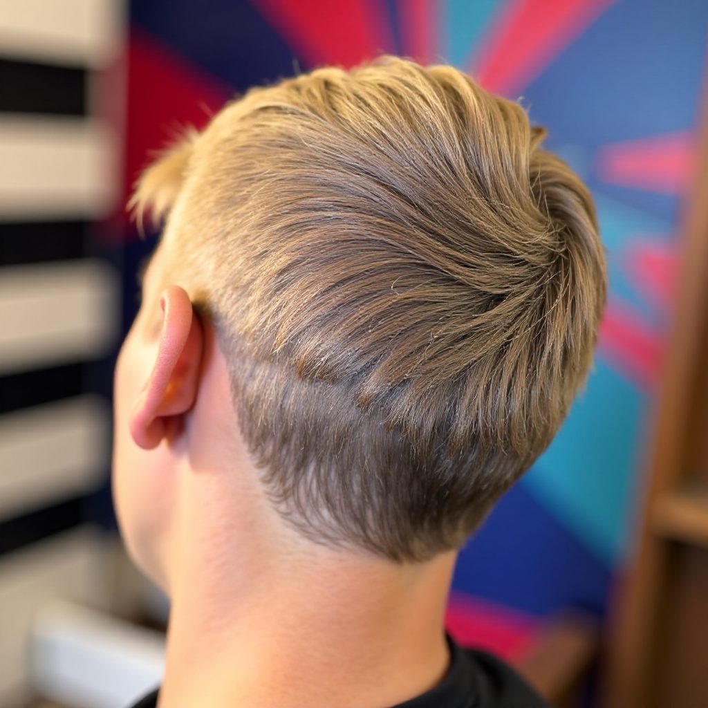 Salt and Pepper Hairstyle with Undercut