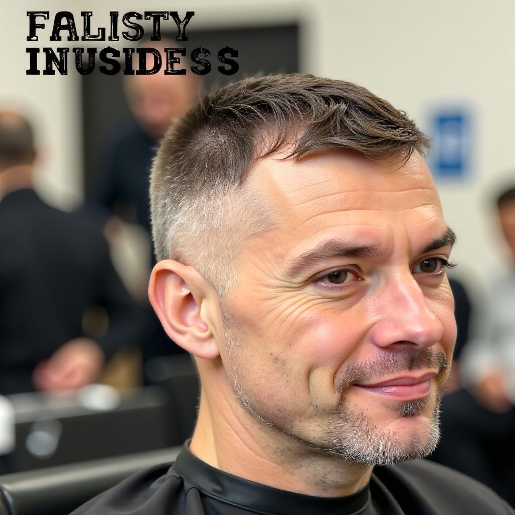 Pompadour with Fade for Short Hair