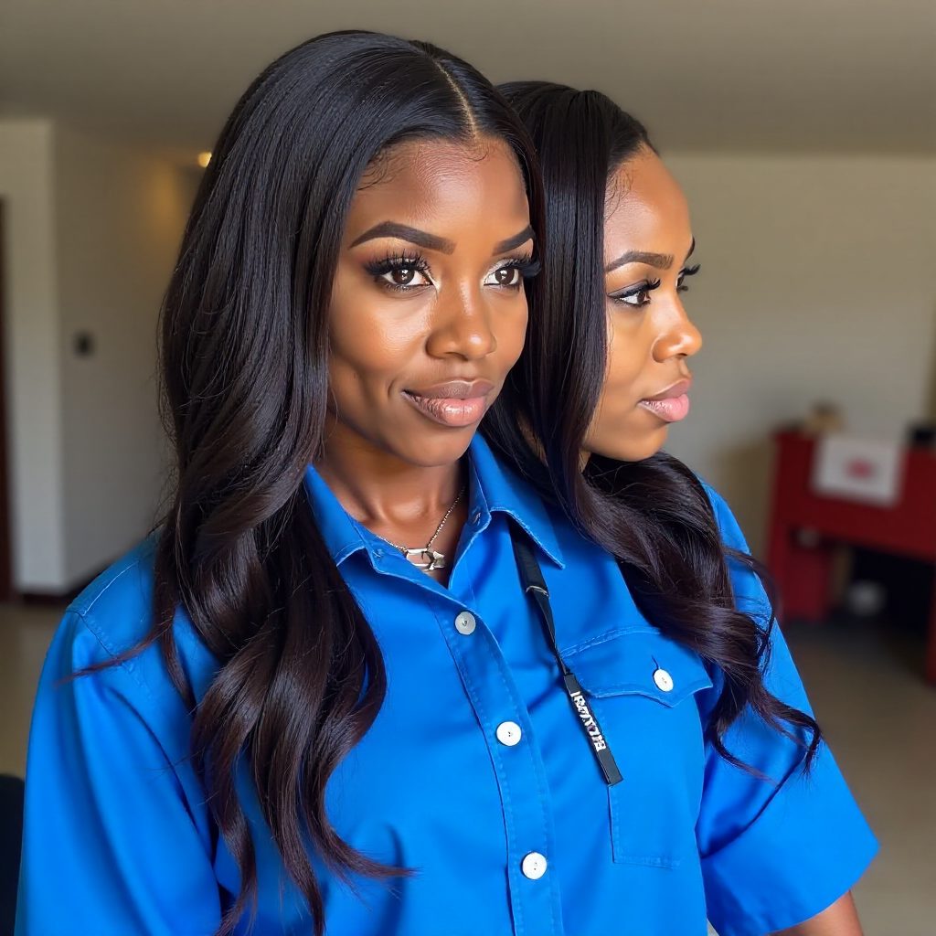 Half Up Half Down Wavy Hairstyle