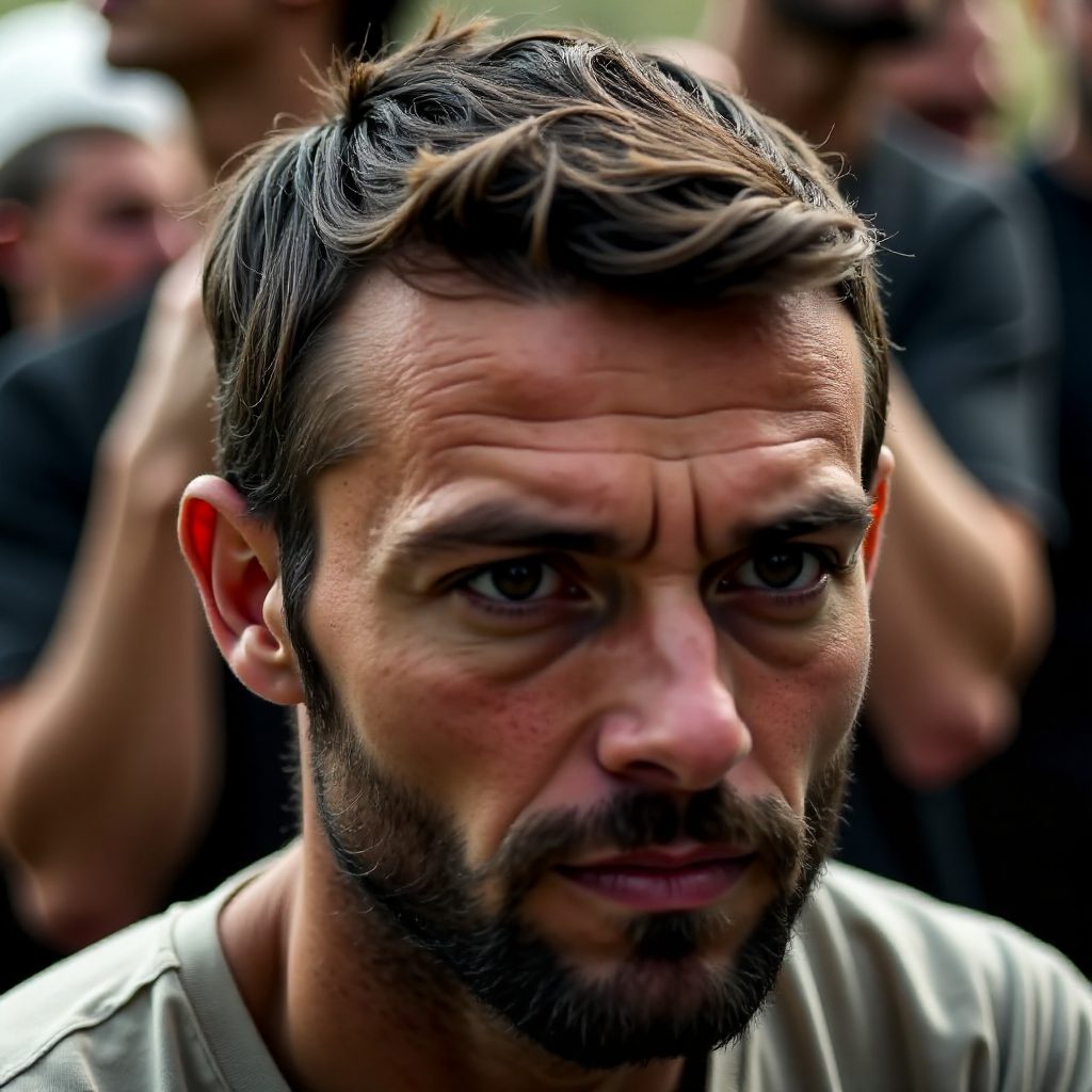 Shiny Slick Back Hairstyle for Men Over 50