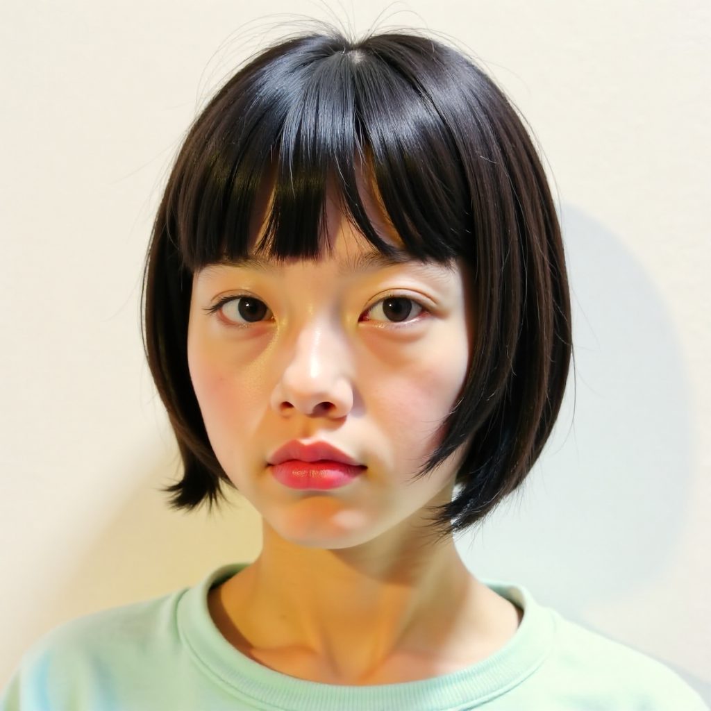 Short Hime Cut Bob