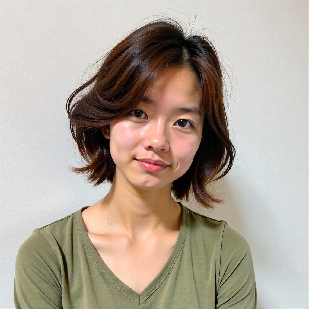 Short Crop with Hair-Flip