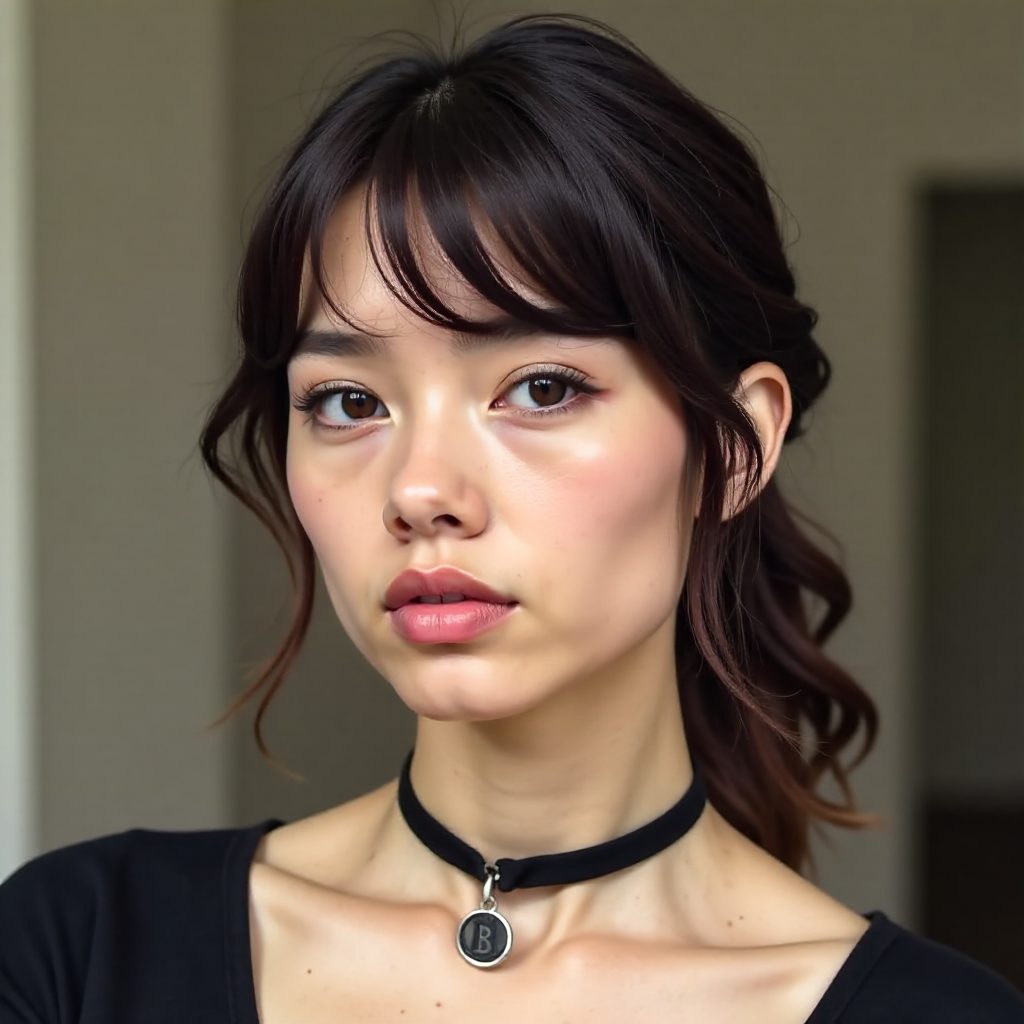 Female Asian Wolfcut