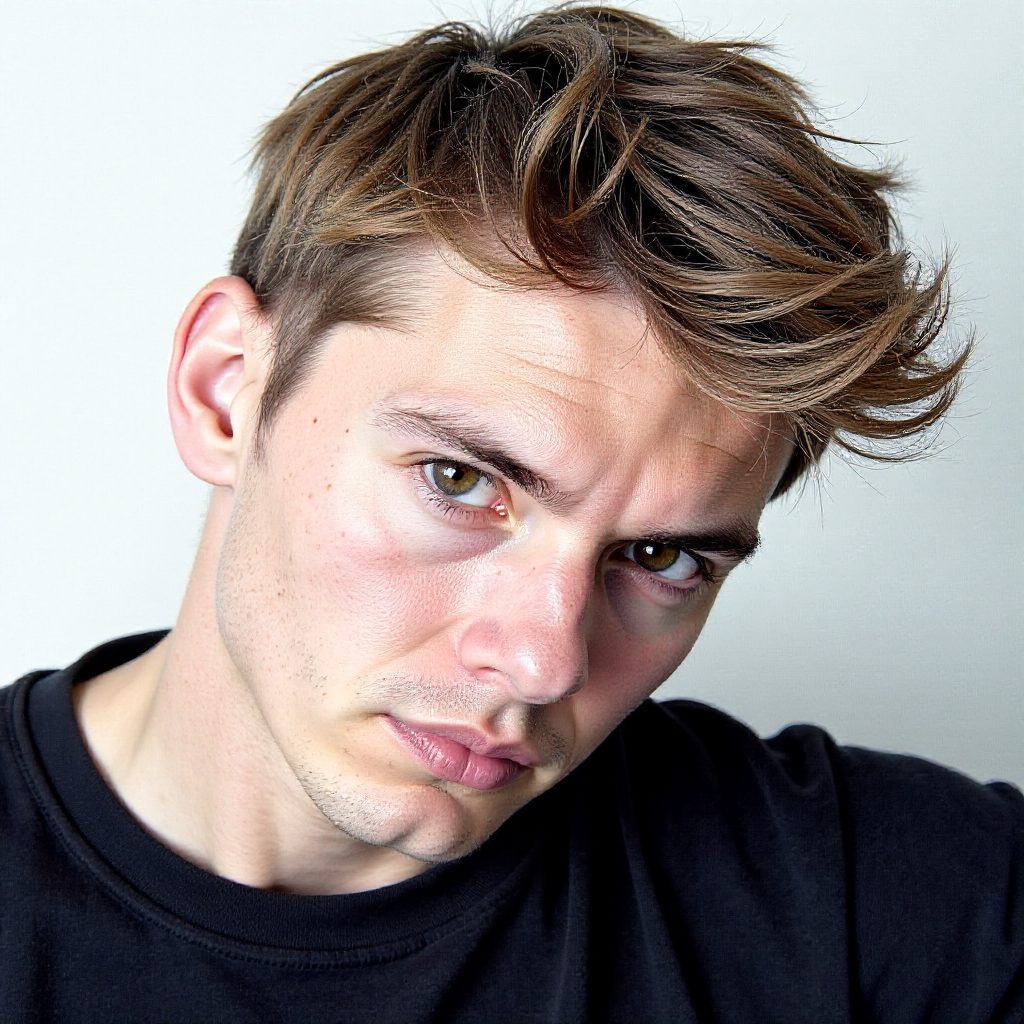 Flow Haircut for Men with Straight Hair