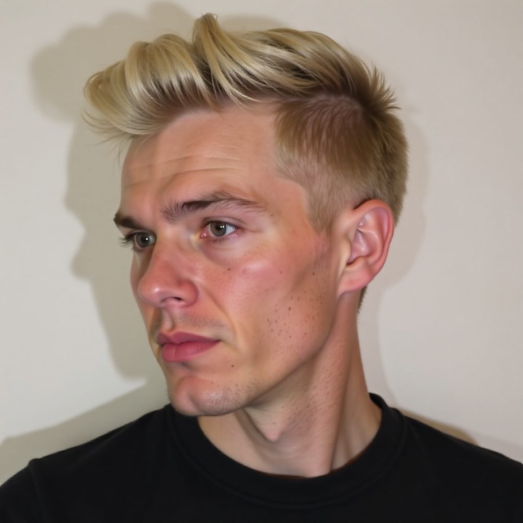 Quiff Haircut for Men with Thin Straight Hair