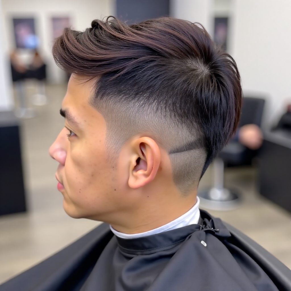 Drop Fade Afro Haircut for Women