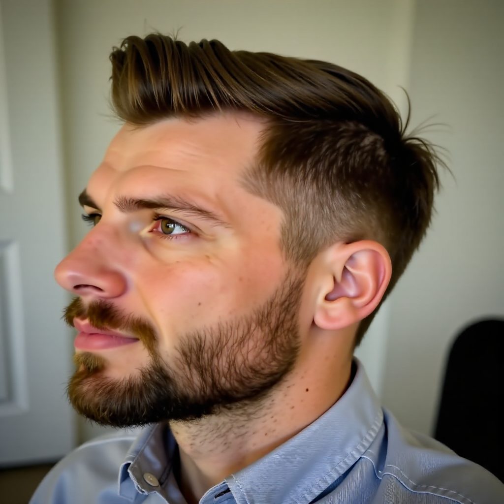 Short Pompadour Professional Hairstyle